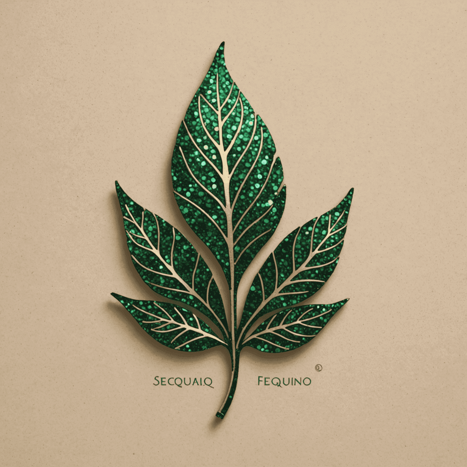 Sequiniq logo featuring a stylized green leaf and architectural element